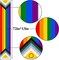 Intersex Inclusive Progress Pride Table Runner – 13x72 Inches June Pride Month LGBTQ+ Party Decoration – Faux Linen Burlap Farmhouse Home Dining Room & Kitchen Table Decor (Fits 4-6 Seats)